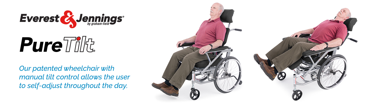 PureTilt Tilt-in-Space Wheelchair