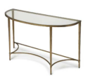 Console Table with Tempered Glass