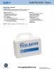 View Product Sheet - First Aid Kit - 10 person pdf