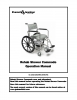 View Operation Manual - Rehab Shower Commodes - Manufactured 2021 and Later pdf