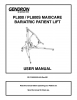 View User Manual - PL800 Bariatric Patient Lift pdf
