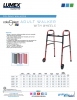 View Product Sheet - Lumex® ColorSelect Adult Walker with Wheels pdf