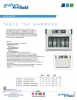 View Product Sheet - Table Top Warmers pdf
